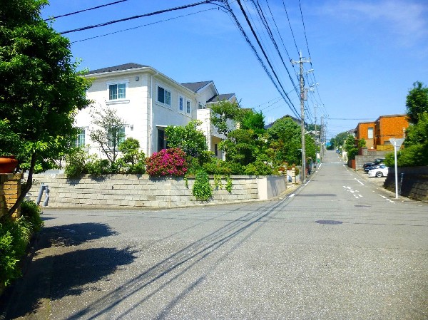 美しが丘4-17(美しが丘は道路が広く街並みが綺麗なのが特徴です。神奈川を代表する高級住宅地となります。)