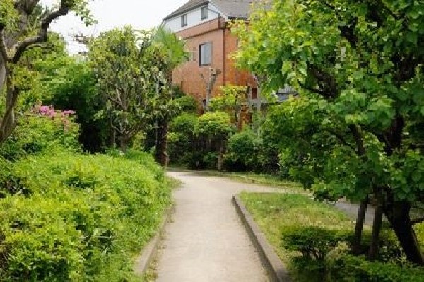 野川緑地公園(狛江市の小金橋から狛江市役所までの旧野川跡を整備して造られた公園。)