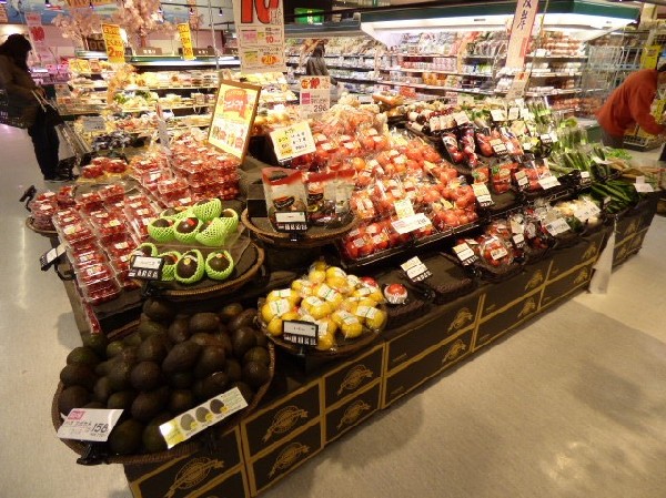 いなげや 川崎中野島店　(明治33年創業。現在1都3県にスーパーマーケットチェーンとして、「いなげや」「ina21」「ブルーミングブルーミー」の各名称で店舗を展開。)