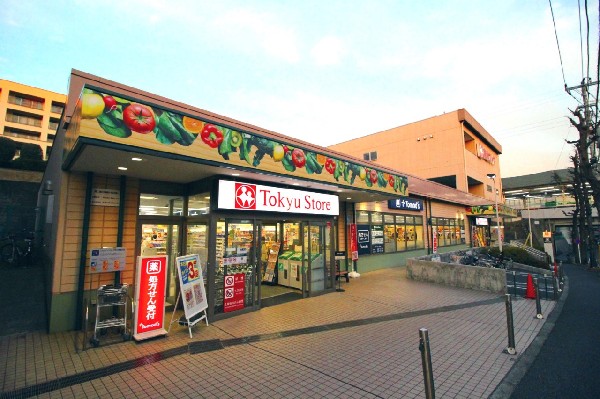 東急ストア  江田店(江田駅に隣接しているスーパー。平日は22時30分まで営業しているので会社帰りにも立ち寄れるので助かる。)