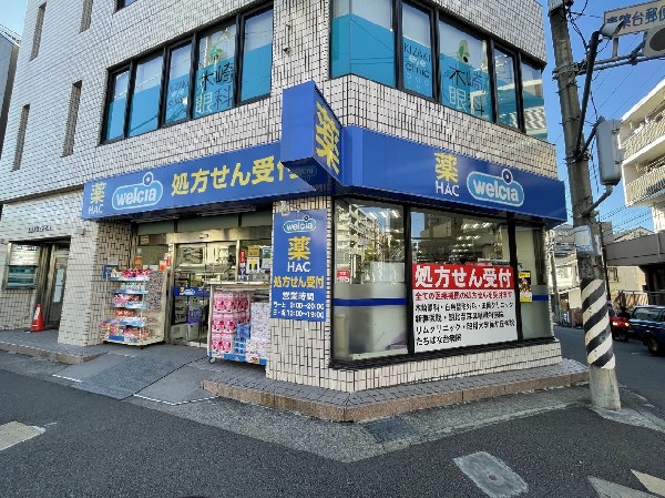 ハックドラッグ青葉台店(ドラックストアの需要は年々増加しています。その理由は商品の多様化と低 価格なことが理由なようです。今やなくてはならない施設です。)