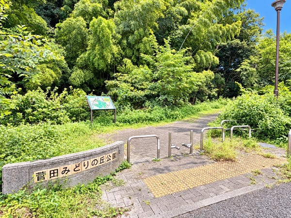 菅田みどりの丘公園(樹木や草花が生い茂る、自然豊かな森を整備して造られた公園。昆虫を探したり、遊歩道の散策も楽しいですね。)