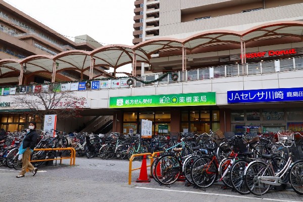 ルリエ新川崎(マルエツや飲食店、本屋、銀行等複合施設です。)