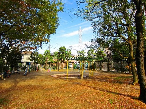 王禅寺公園(閑静な住宅街の中にある公園です。遊具のある広場が二か所あるほか、原っぱや公園の真中に遊歩道があります。野鳥もおり、自然にいやされます。)