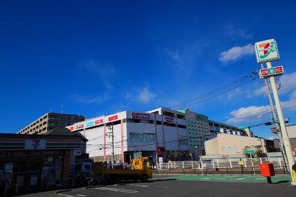 アメリア稲城ショッピングセンター(スーパー三和、ダイソー、マツキヨ、書店、衣料品店などが入る、ショッピングモールです。駐車場も広く休日のお買い物に便利です。)