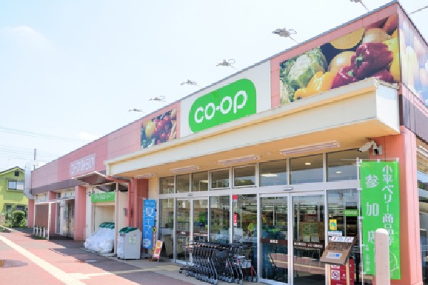 コープ回田店(お惣菜売場を広げて内容を拡充し、地元野菜コーナーでは小平市内で栽培された、珍しい野菜を販売するスーパーです。)